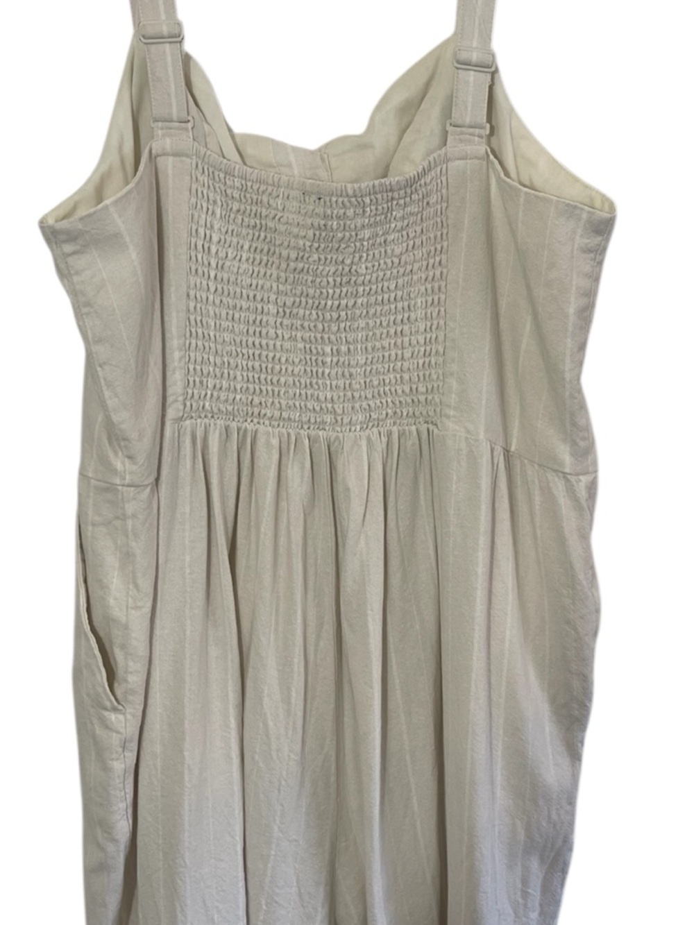Old Navy Fit & Flare Wide Leg Jumpsuit Thin Adjustable Straps Size 2X - Picture 8 of 10